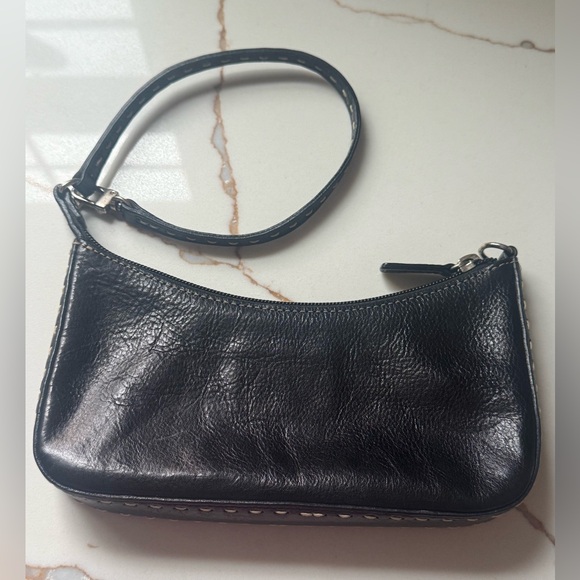 EL PORTAL Black Leather Vintage Bag - Picture 2 of 7